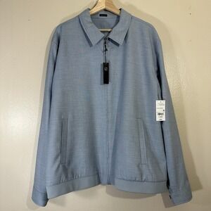J.Ferrar Men's XL Light Blue Slim Stretch Jacket Preppy Evening NEW